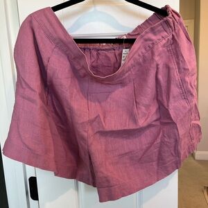 Madewell Rose Linen Shorts